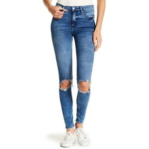 FREE PEOPLE high rise busted skinny jeans